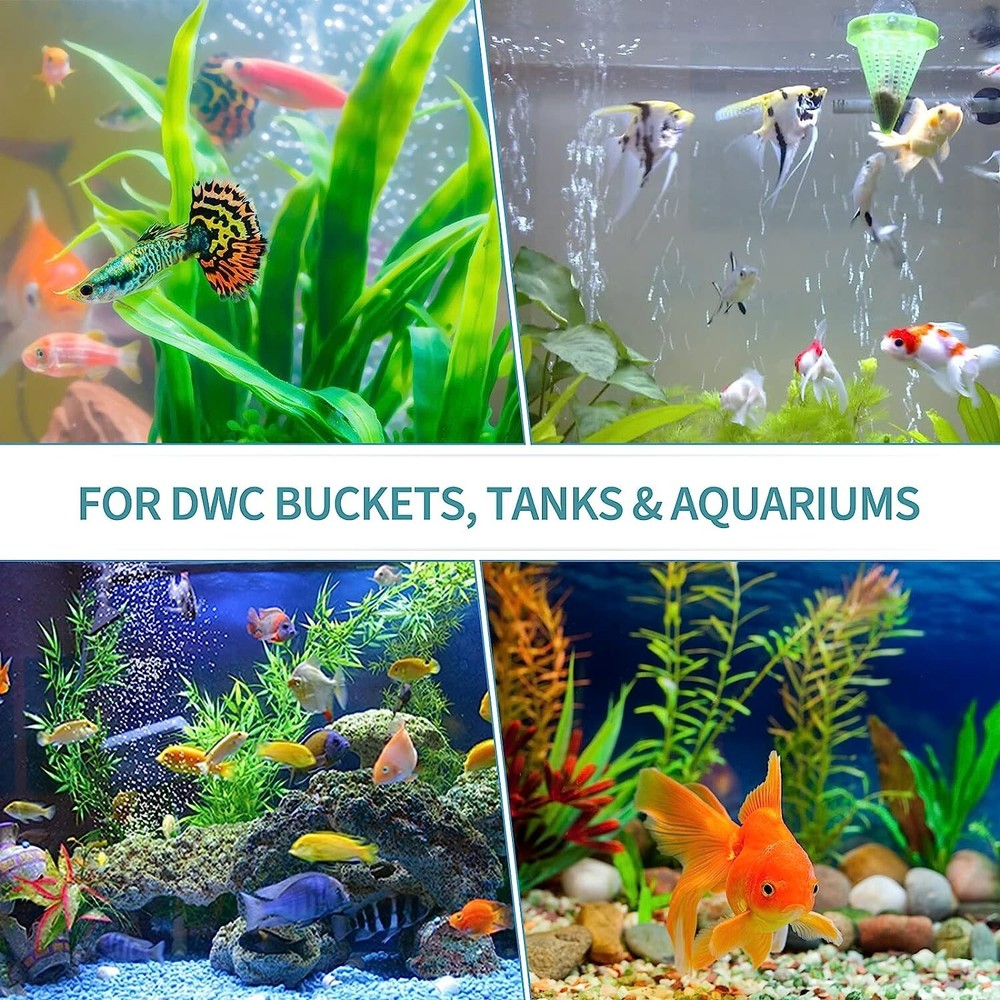 Aquarium Air Stone Bubble Diffuser - Tiny Size, Medium Bubbles, Easy to Use