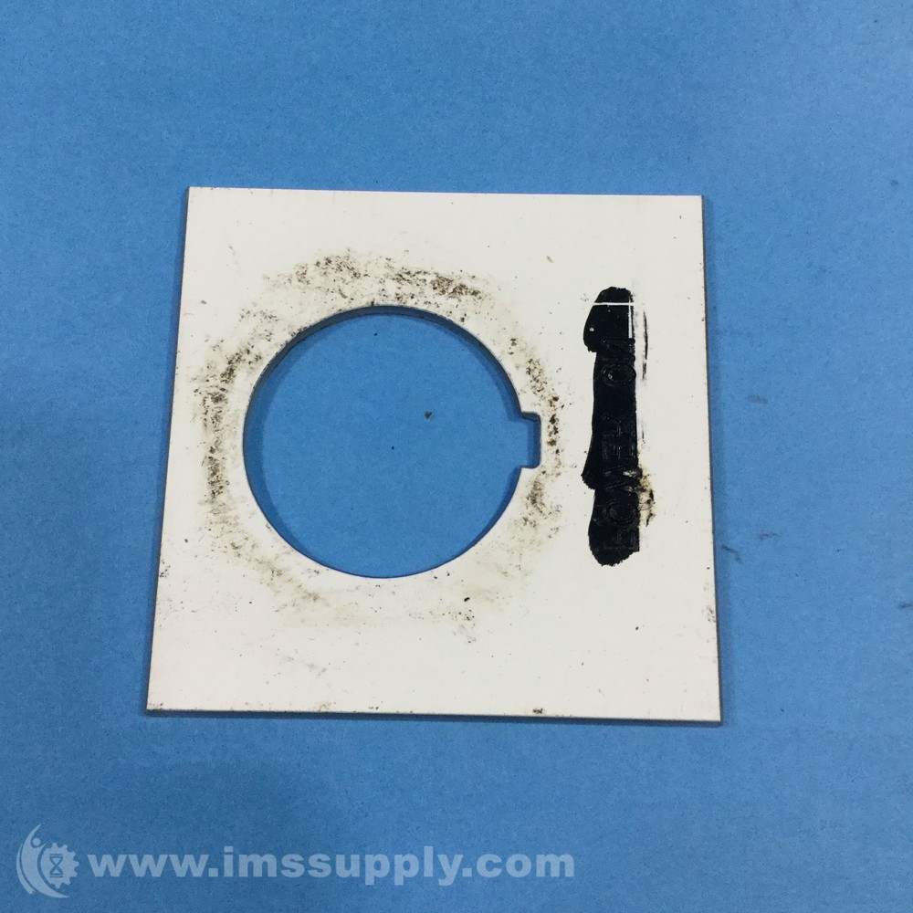 Push Button Legend Plate, Power On USIP