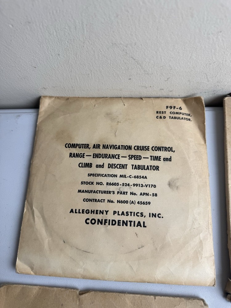 5 US Army Air Forces Flight Time Distance Computer Altitude Correction Air