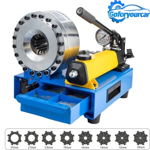 New 5600KN Hydraulic Hose Crimper Pipe Clamping Machine w/ 8 Sets Dies 10mm-30m