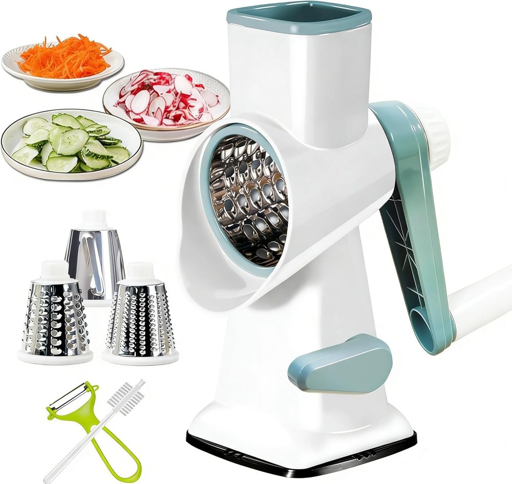 Rotary Cheese Grater with Suct Base, Multifunctal Kitchen Tool for