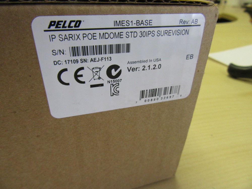 Pelco IMES1-Base IP Sarix POE MiniDome STD 30IPS Surevision Camera Base-Module