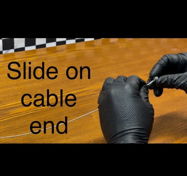 Resin Dice Brake Cable Ends Deep Ruby For BMX & Other Bikes New Handmade