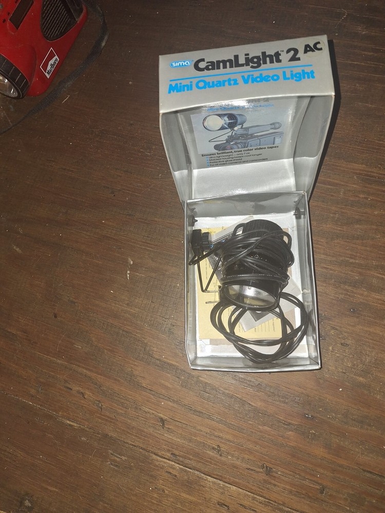 Vintage Sima CamLight 2 Mini Quartz Video Camera