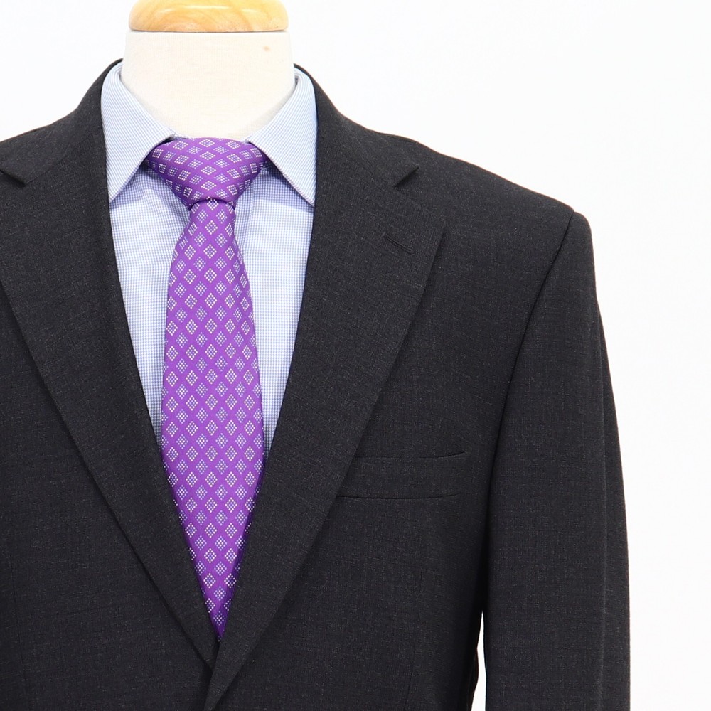 Pronto Uomo 40L Gray Sport Coat Blazer Jacket Solid 2B Wool