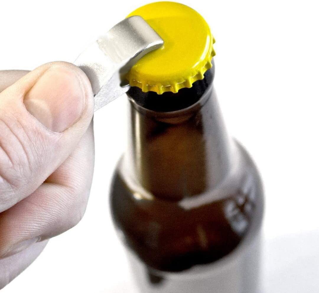 The Big Lebowski metal pendant keychain secret bottle opener