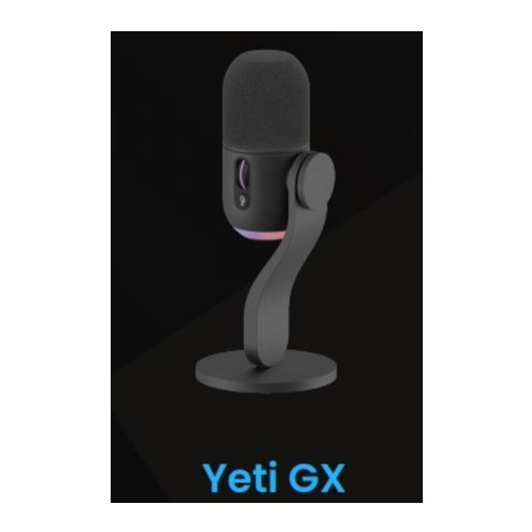Logitech Yeti GX RGB LIGHTSYNC Powered Gaming Microphone (Black)