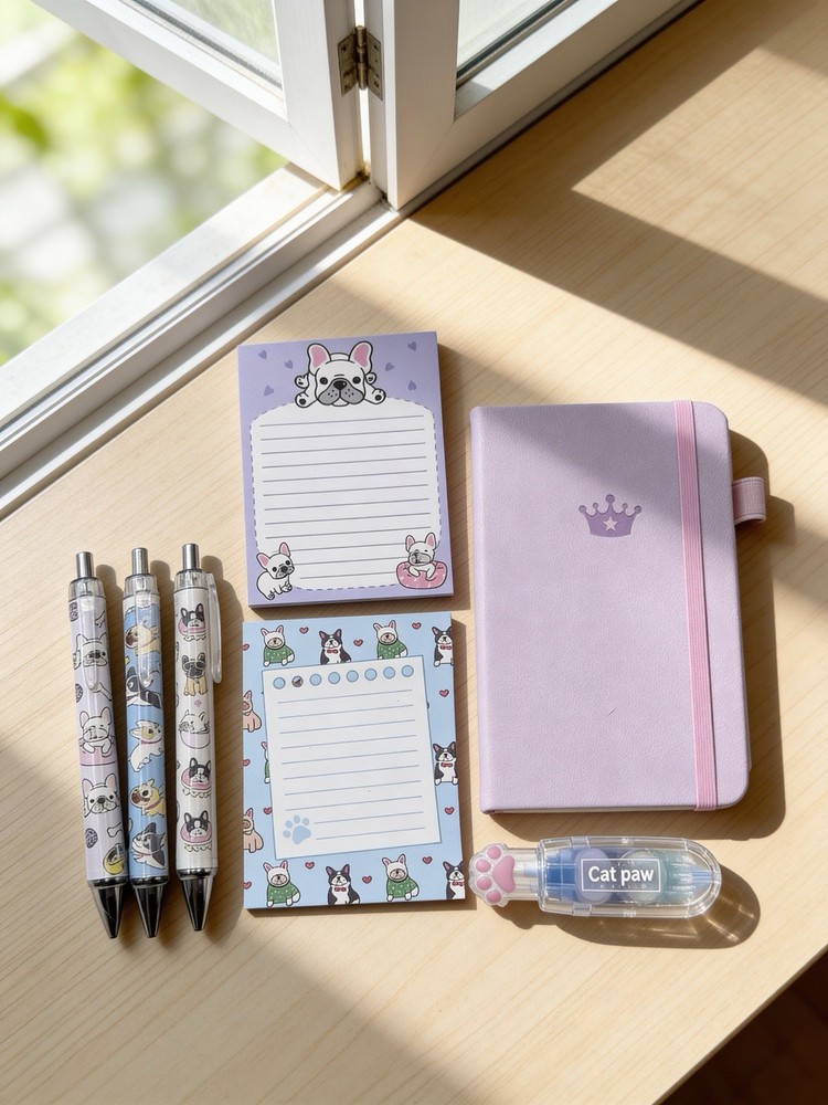 Dog theme Bookish Notebook Bundle with Dog theme pens