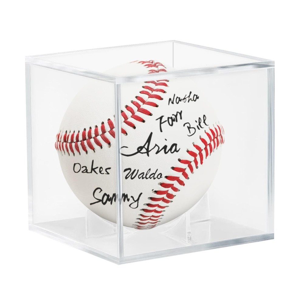 Acrylic Baseball Case for Display, UV Protected Display 1 PC, Clear