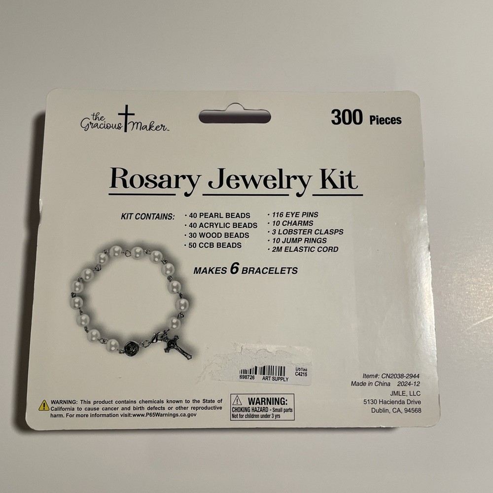 DIY Rosary Bracelet Kit New