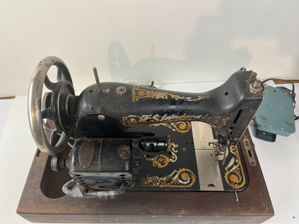 Antique ARLINGTON GEM Vibrating Shuttle Sewing Machine Treadle Head Controller C