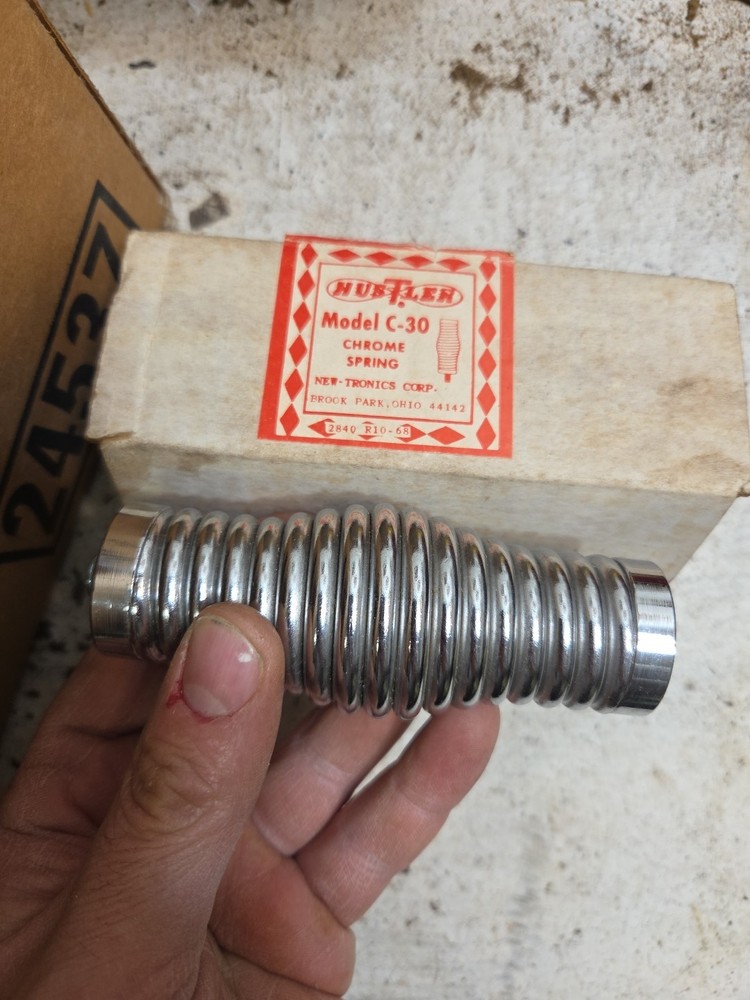 Hustler C-30 Chrome Spring NOS With Box