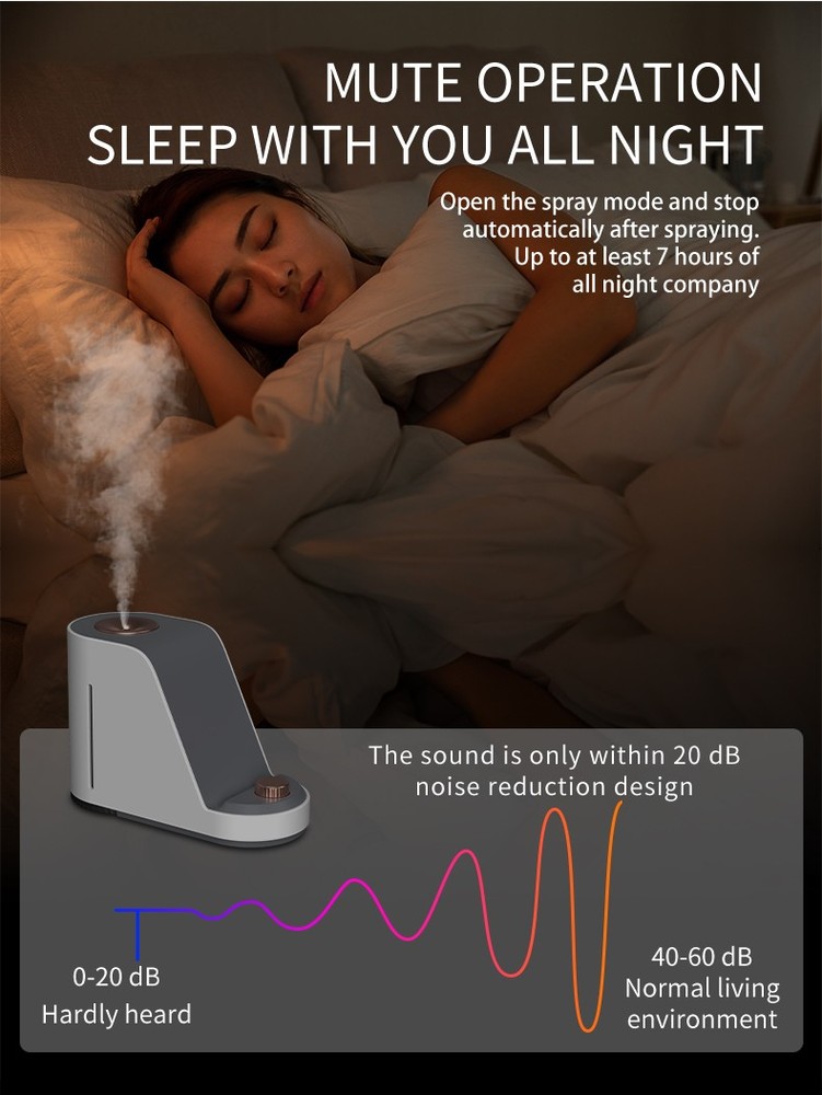 Adjustable Spray Size Wireless Charging Humidifier Over Voltage Protection