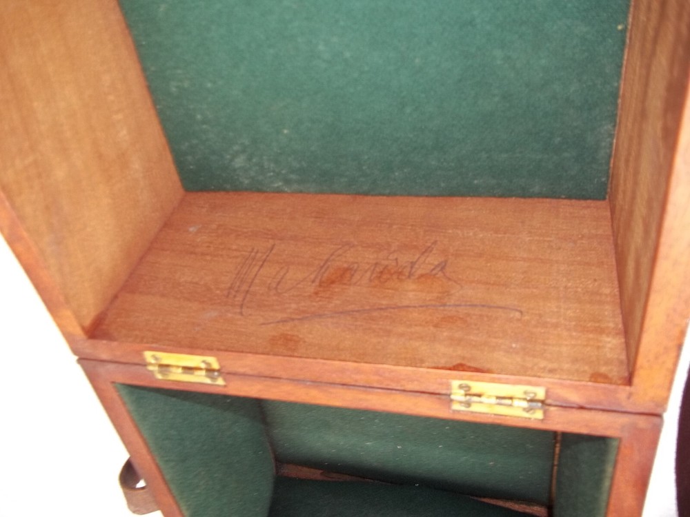 Antique Marine Chronometer Guard Case - Split Lid