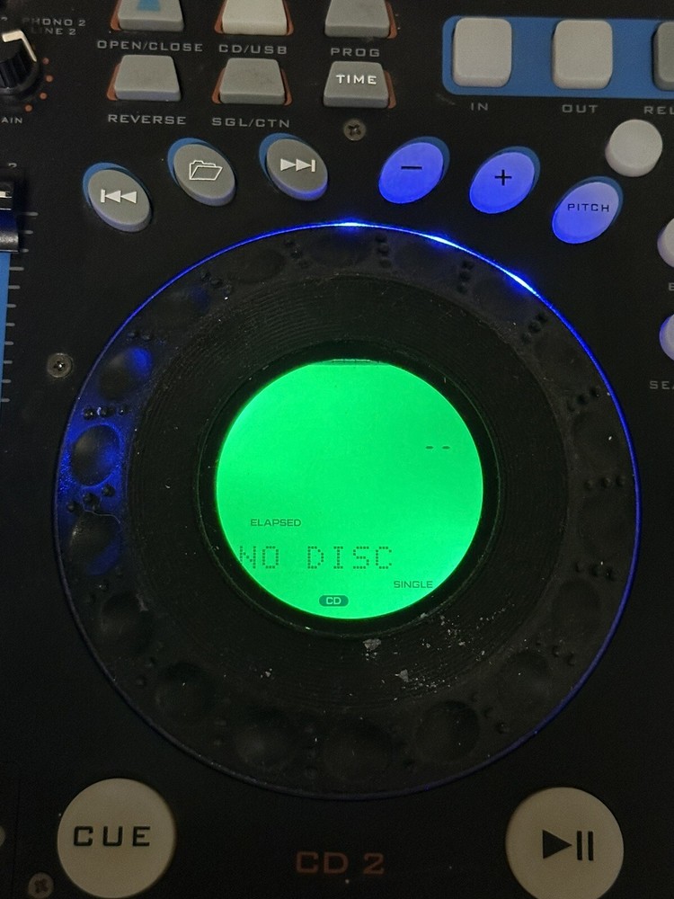 Technical Pro DMXP6 Double CD Mixer with USB, Scratch and BPM ~ Partially Works