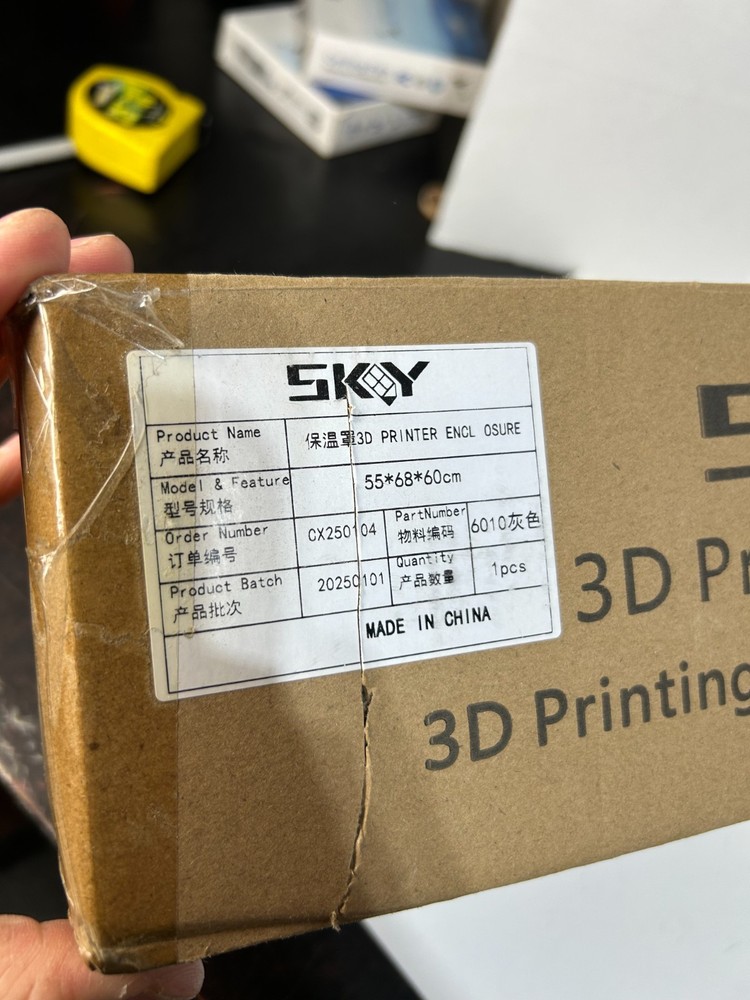 Bambu Lab A1 3D Printer Enclosure LED Light Hygrothermograph Fireproof Dustproof