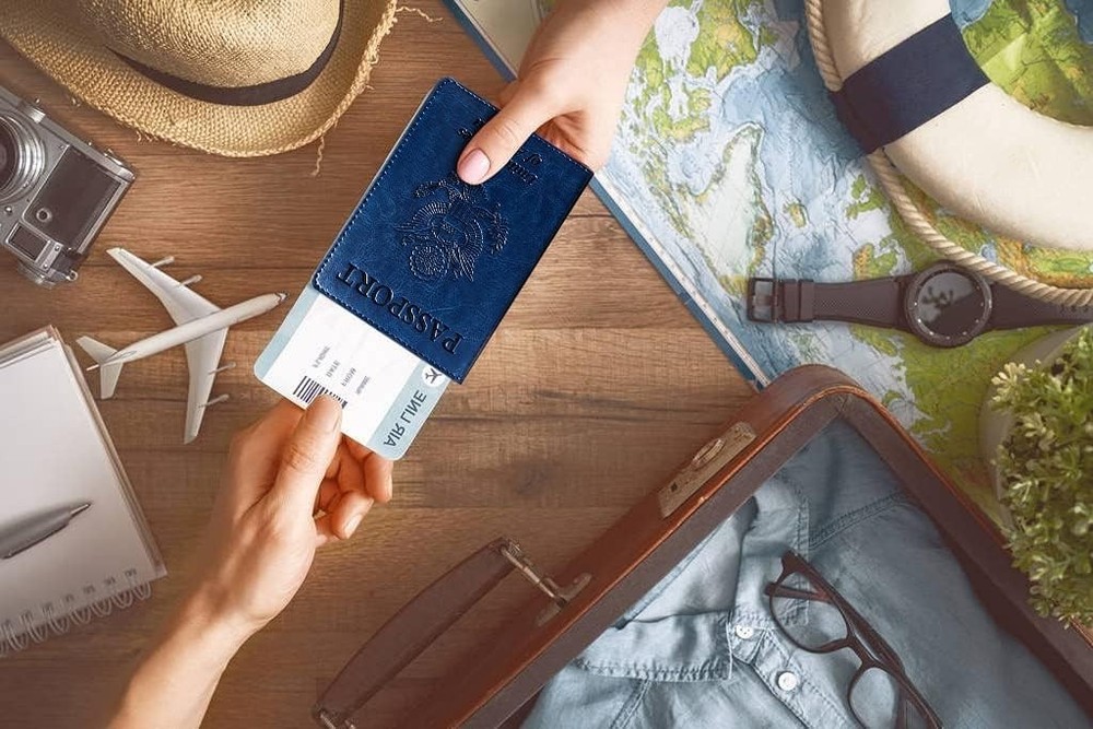 Funda para pasaporte con bloqueo RFID