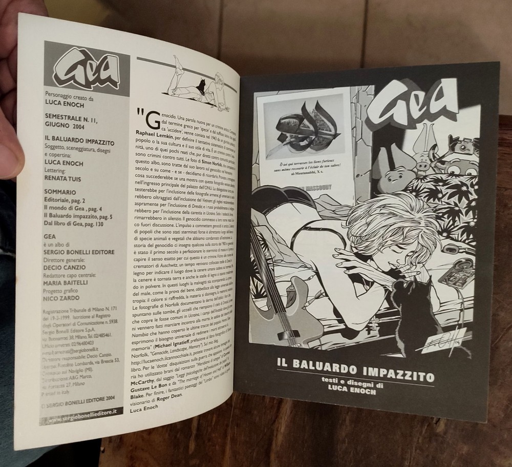 Comic GEA No. 11 THE CRAZY BULWARK 2004 Sergio Bonelli Read Description