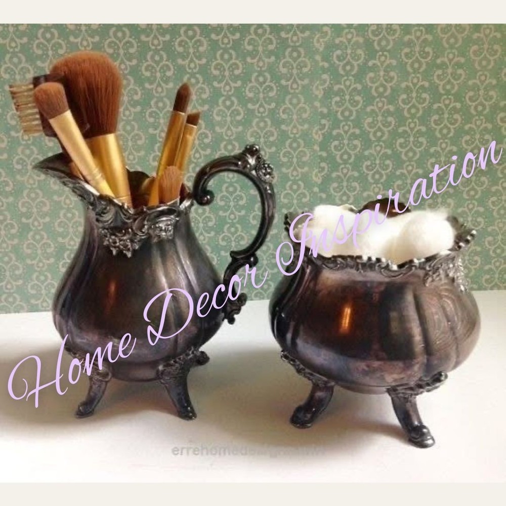 Sheridan Silverplate Creamer & Sugar Bowl