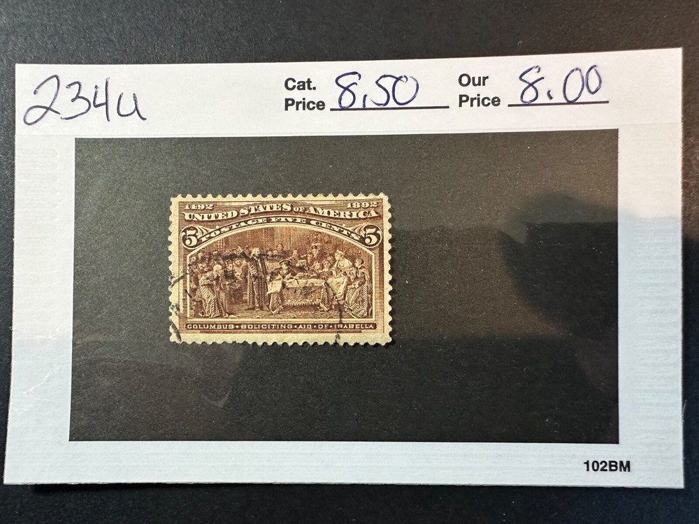 Scott #  234   2024 Scott Catalogue Value $ 8.50