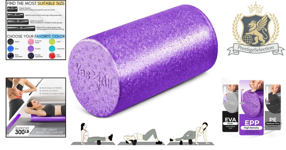 Versatile 12-inch High-Density Foam Roller for Enhanced Flexibility & Mobility