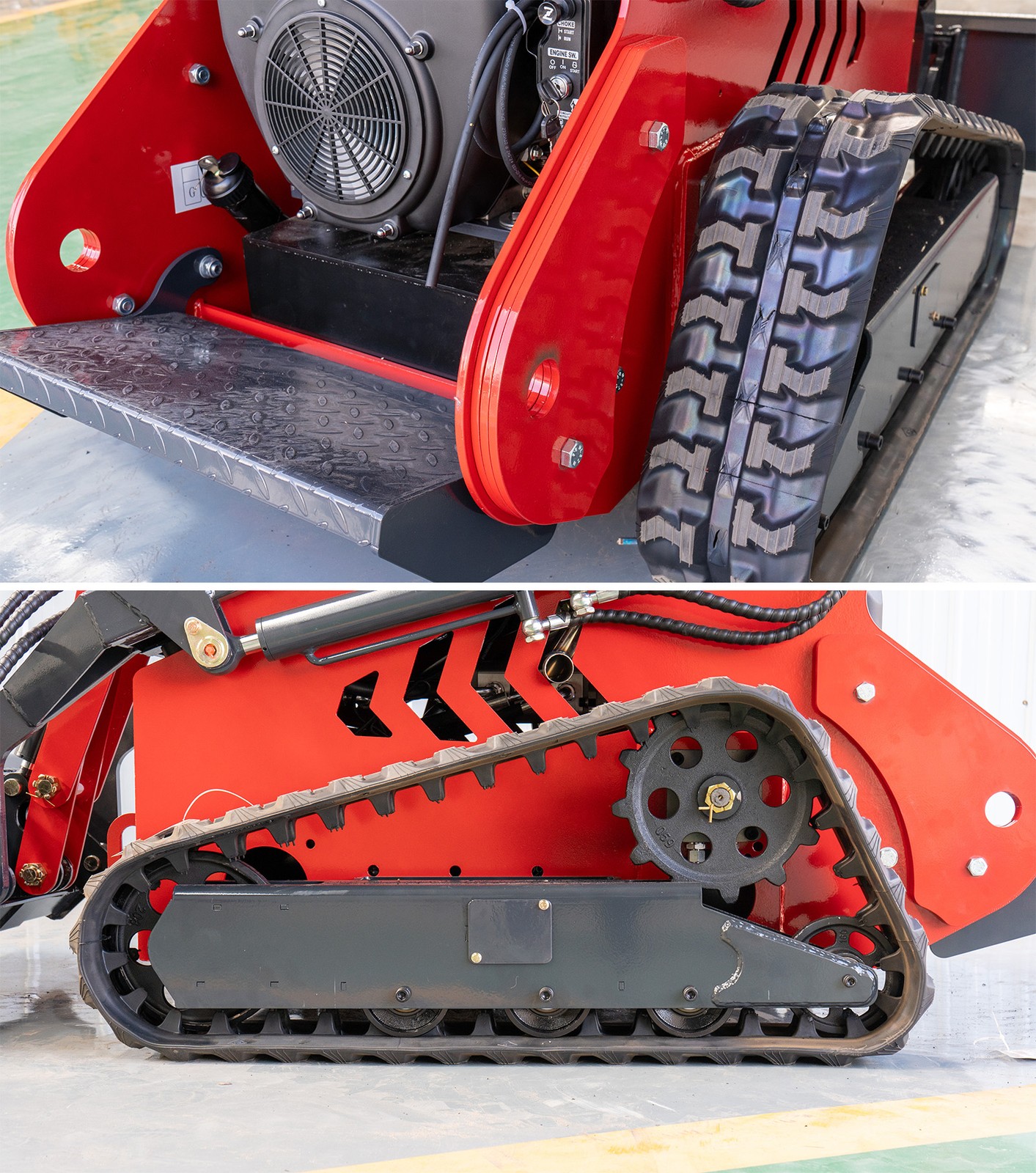 480 2645Lbs Tracked EPA 23HP 13GPM Mini Skid Steer 3-Pumps FREE SHIP Unloading