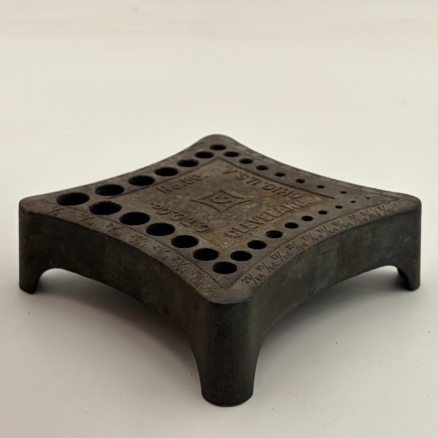 Vintage Cleveland C.T.D. Co No 50 Twist Drill Bit Holder Index - Ohio USA