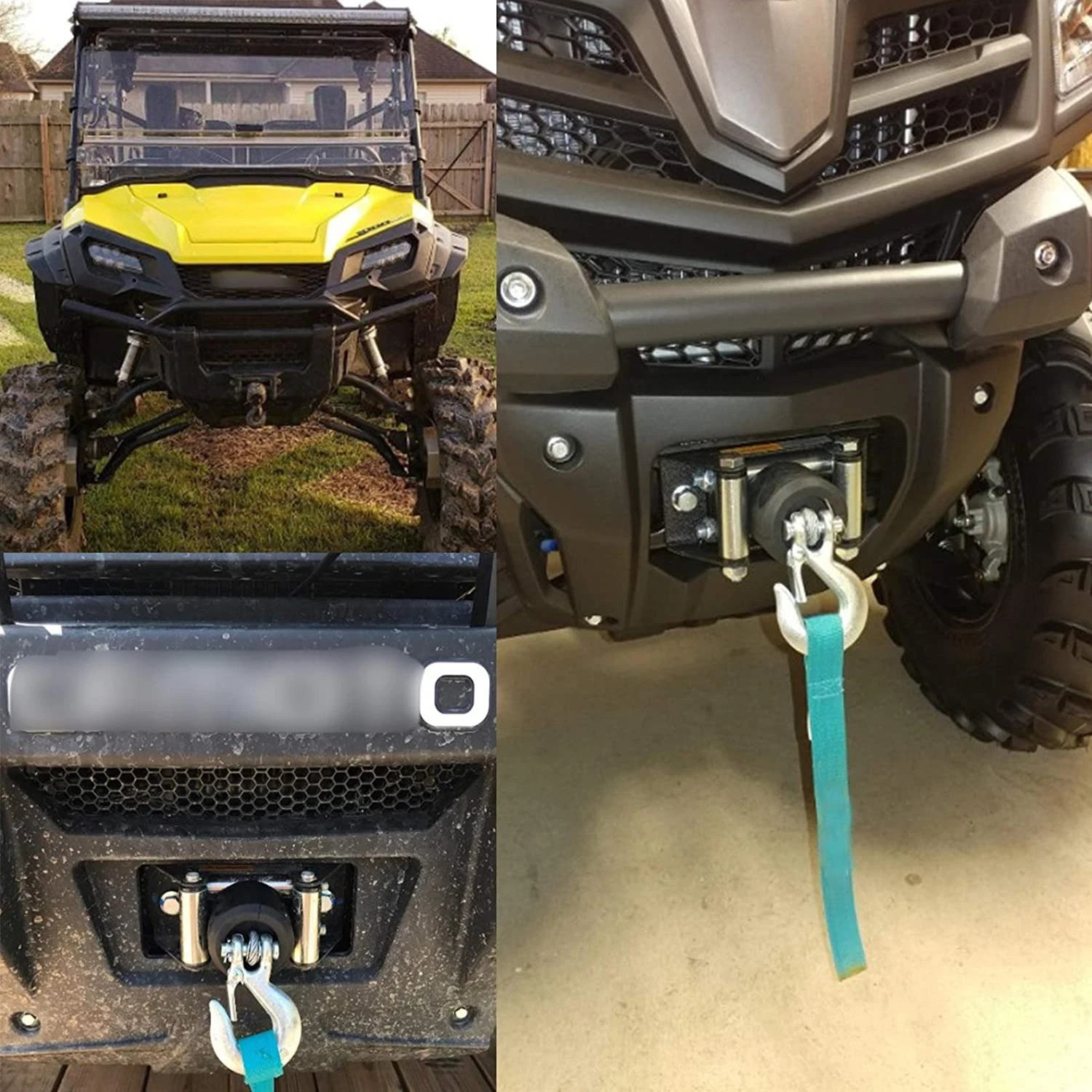 1 X Winch Stopper for Cable For KFI ATV Winch Cable Hook Rope Hawse Bumper