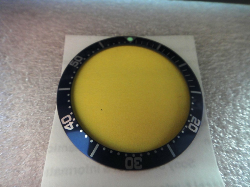 Genuine ORIS Top Bezel Insert Ring Diver 7609 Ø 47mm Small Second Blue