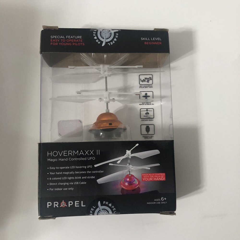 Propel Hovermaxx II Magic Hand Controlled UFO 6 Colored LED Indoor - open box