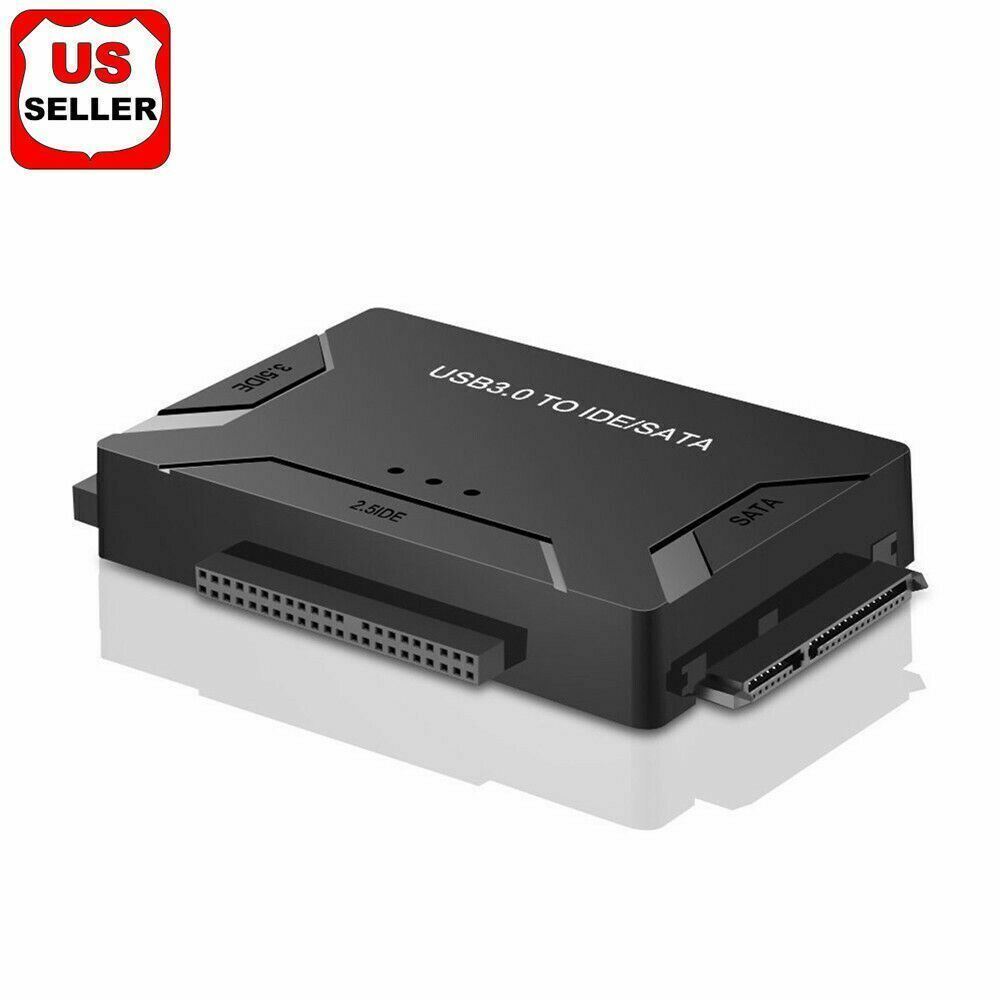 USB 3.0 to IDE & SATA Converter External Hard Drive Adapter Kit 2.5"/3.5" Cable