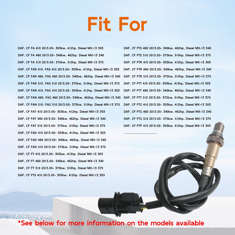 Oxygen Sensor Fit for Paccar MX13 Engine Lambda US Stock 1791013PE 1791013