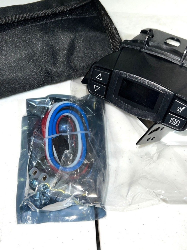 Universal Digital Trailer Brake Controller Kit w Wiring Harness Mounting Bracket