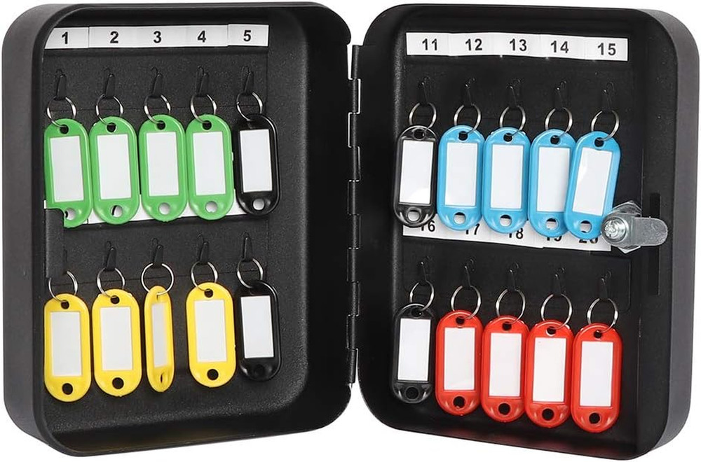 Key Cabinet Wall Mount,Locking Key Organizer,Key Storage Lock Box with Key Lock,