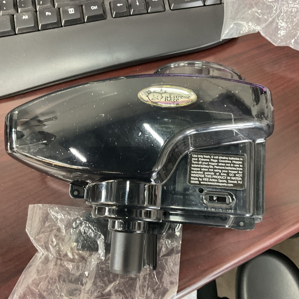 Extreme Rage Over Drive Paintball Loader Hopper Shell Black