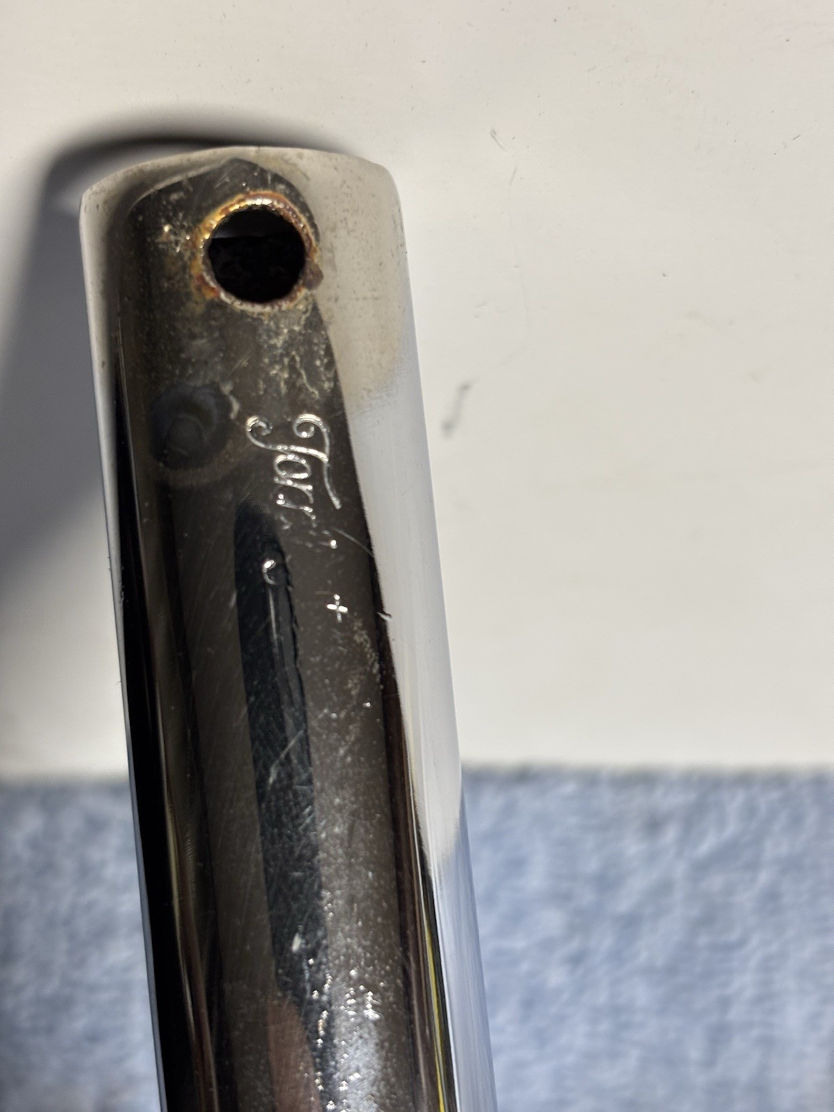 Prewar Torrington Autocycle / Motorbike bicycle cross brace re-plated handlebars