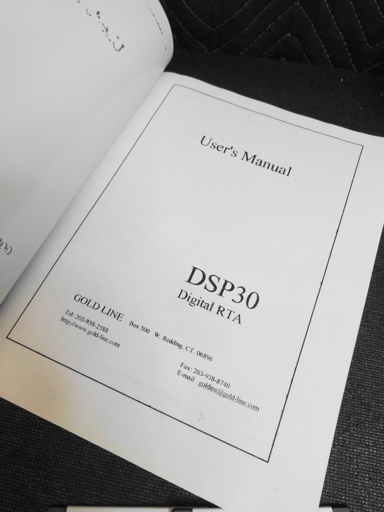 Goldline DSP30 Band Portable Audio Analyzer Computer Interface w/ Microphone