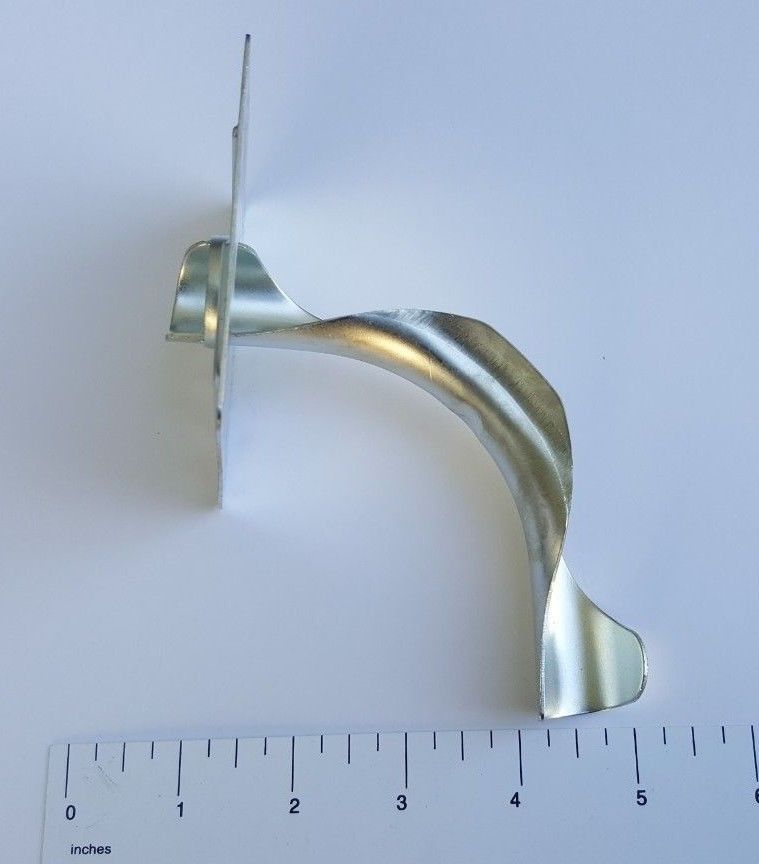 25 PIECES 1/2" PEX TUBING BEND SUPPORTS METAL WITH PLATE