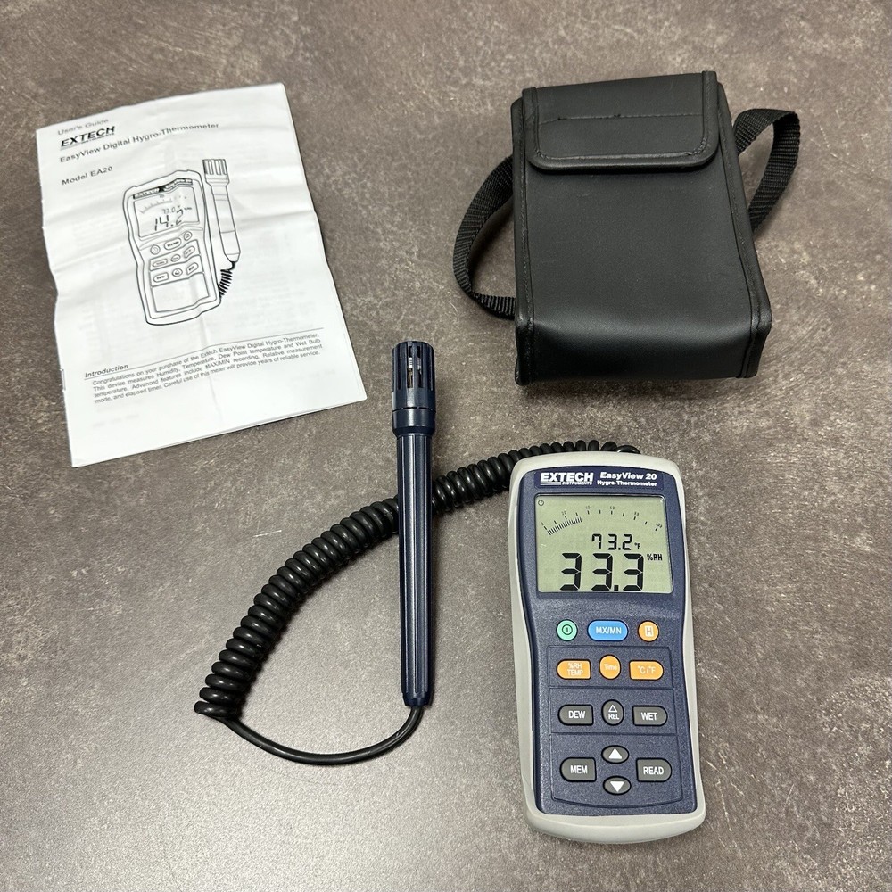Extech EA20 Hygro-Thermometer, Tested Working!