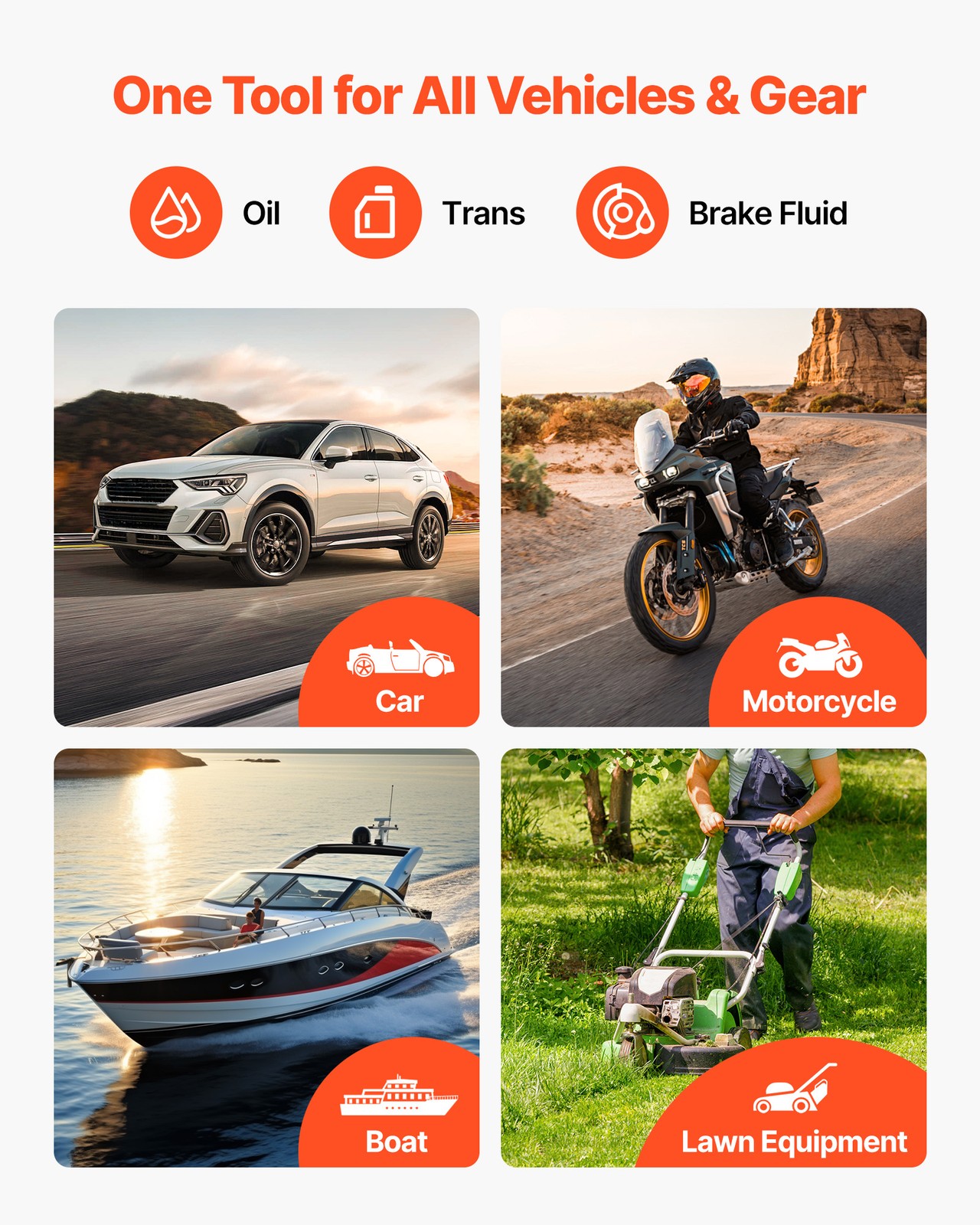 VEVOR Transmission Fluid Pump 0.79 Gal Manual Fluid Transfer Pump with PTFE Tape