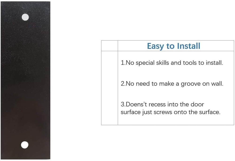 6" 2 Pack Sliding Barn Door Handle - Flat Black Flush Handle for Sliding Barn...