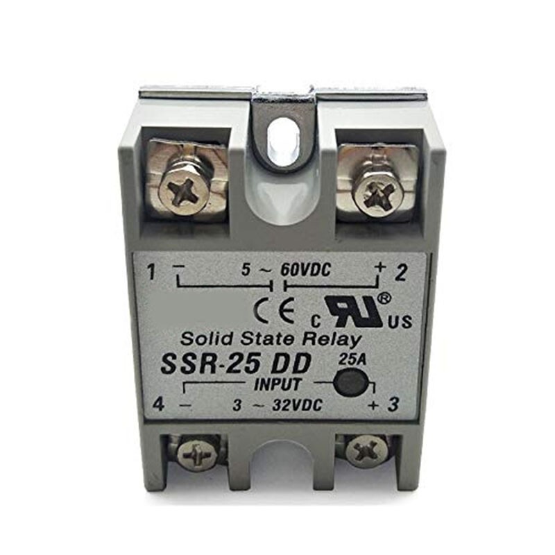 1x For SSR-25DD/SSR25DD 25A Solid State Relay