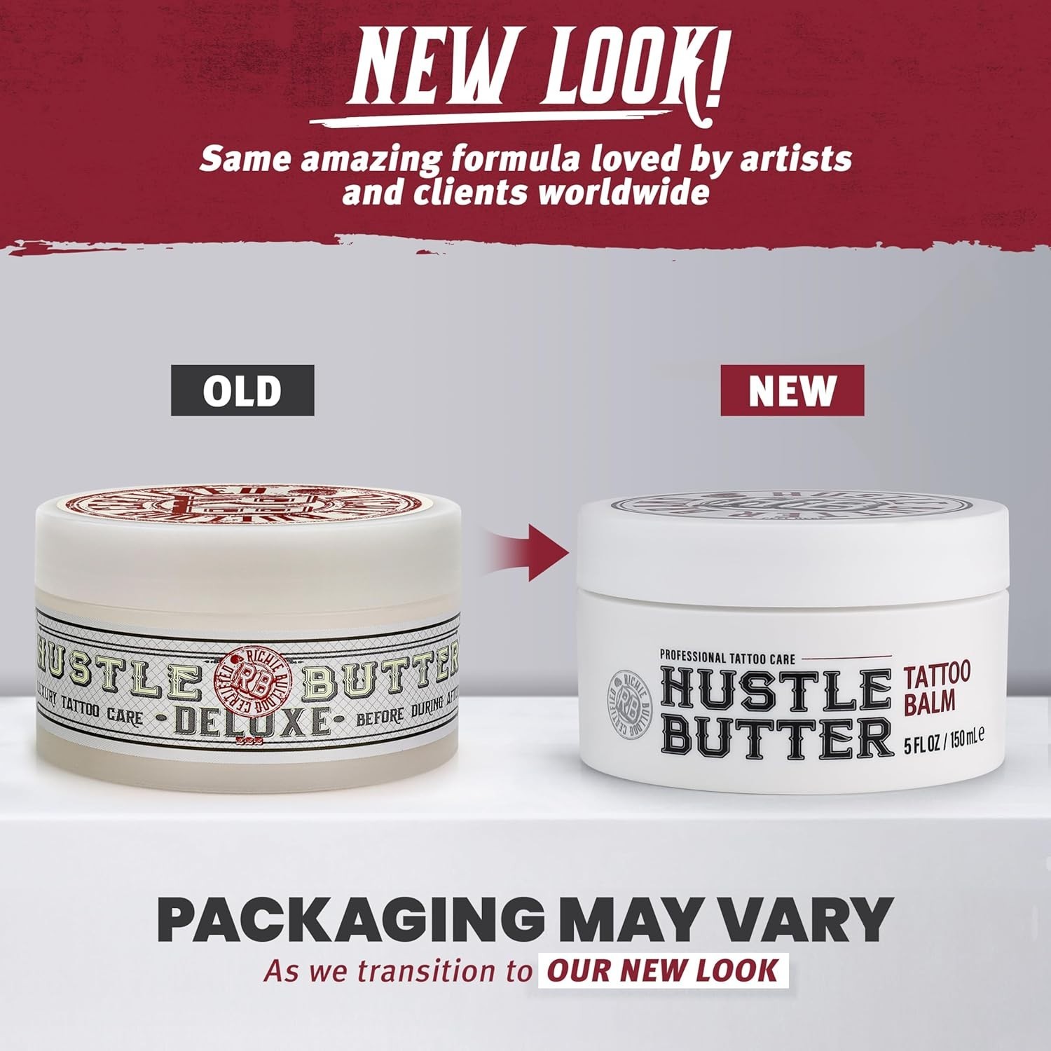 Hustle Butter Tattoo Aftercare Balm 5oz Vegan Heals Protects Ink Care