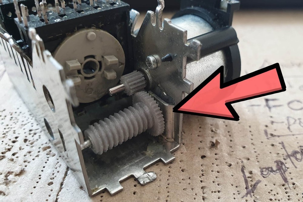 ALPS ASD1017 Input Selector Worm Gear