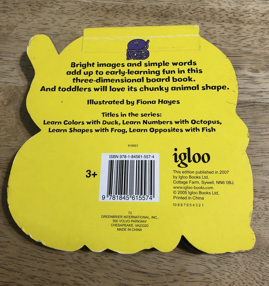 2007 LEARN NUMBERS WITH OCTOPUS - Igloo Books