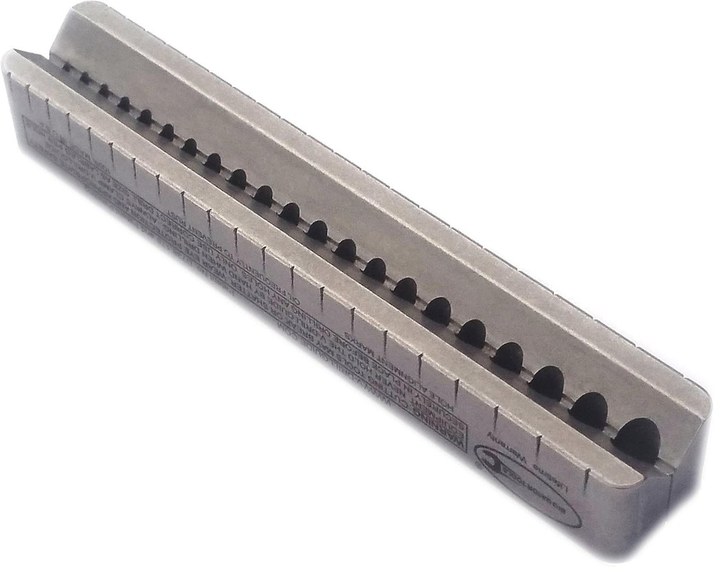 Versatile Mini V-Drill Guide - Straight Flute Design for Accurate Hole Placement