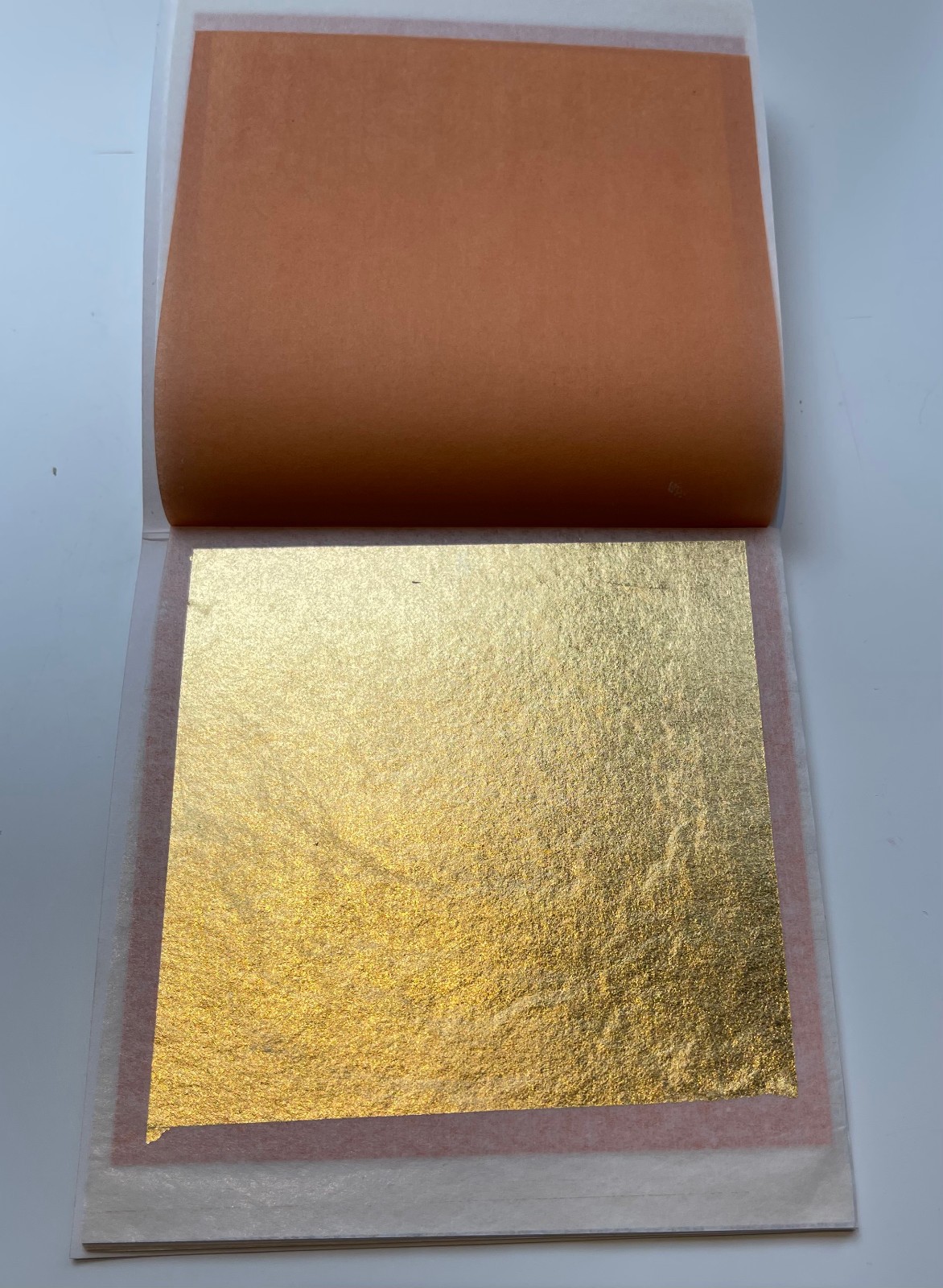 GOLD LEAF - Genuine 23K Gold Leaf 25 Sheets of BEST XX DEEP GOLD 3-3/8 x 3-3/8