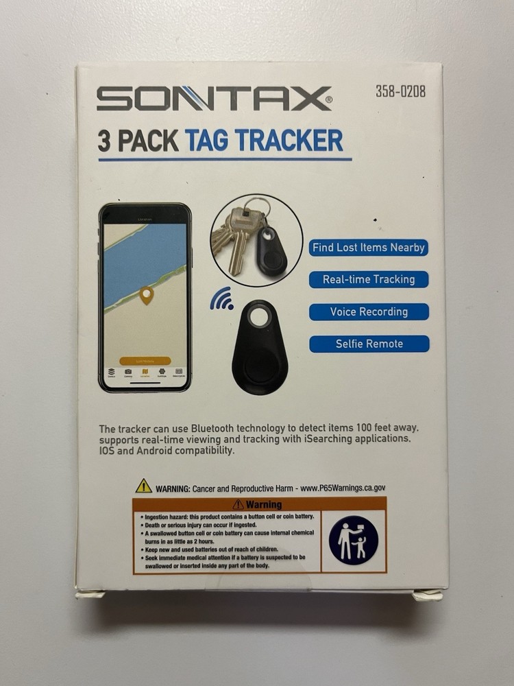 Sontax Tag Tracker Real Time Track Bluetooth 4.0