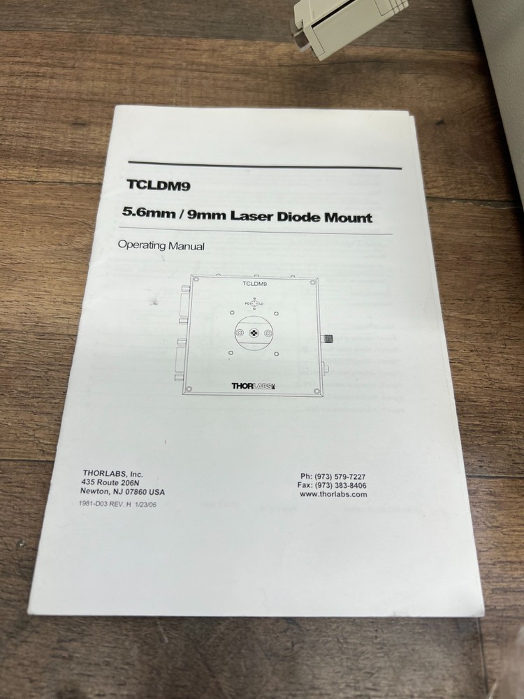 Thorlabs TED200C Temperature LDC205C Laser Diode Controller TCLDM9 Mount