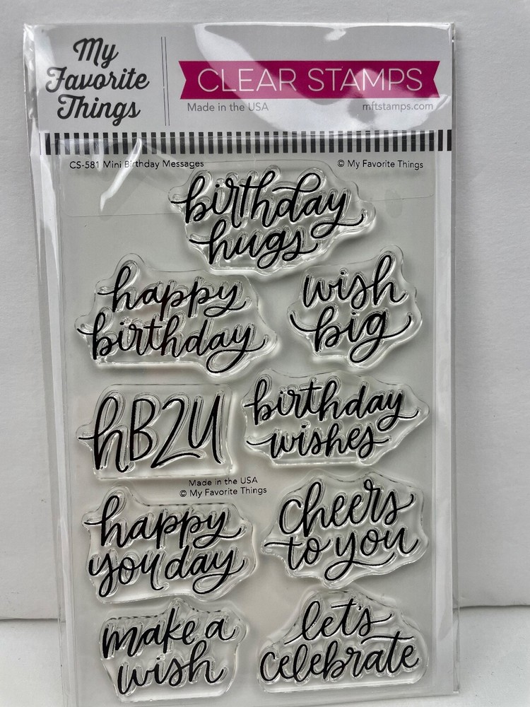 My Favorite Things Clear Stamps